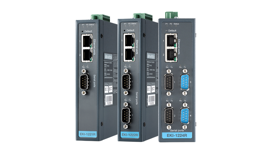 Advantech serial device servers and gateways convert legacy protocols and interfaces to satisfy your various industrial automation needs.